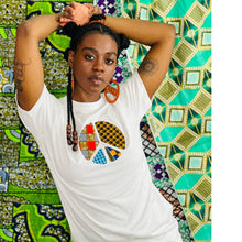 Load image into Gallery viewer, Peace Sign T-shirt - African Print
