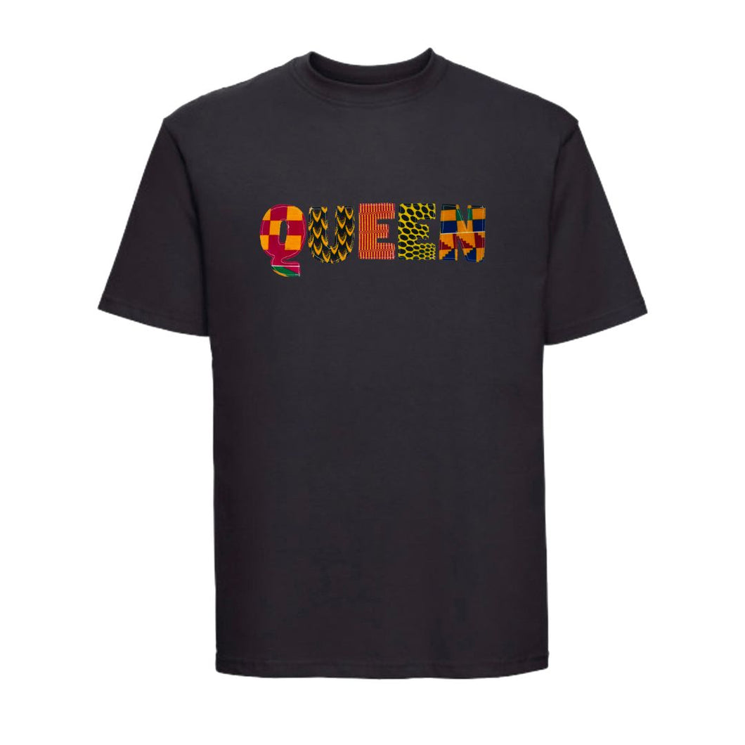 Black Queen T-shirt - African Print