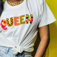 Load image into Gallery viewer, Queen T-shirt - African Print
